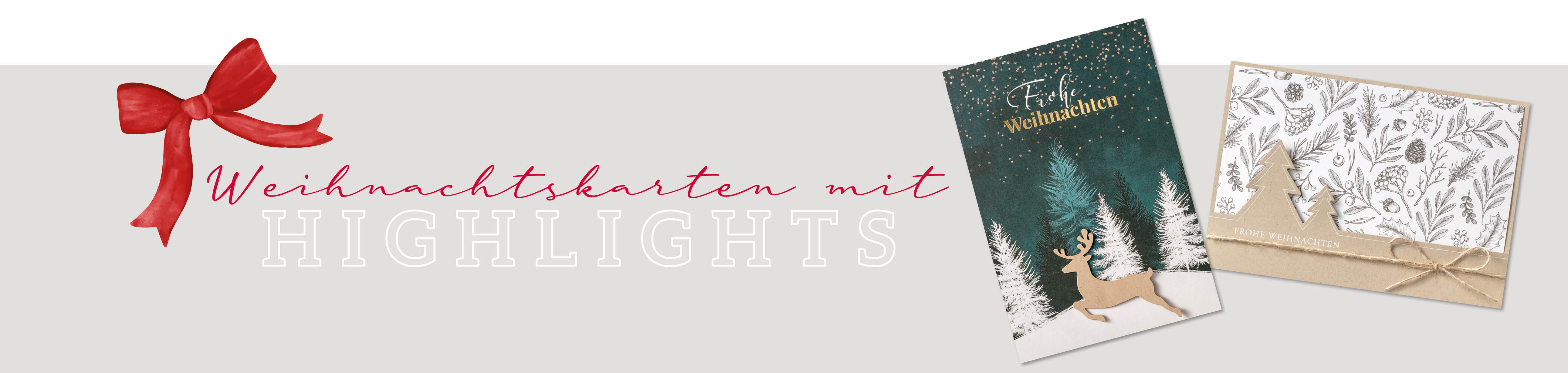Weihnachtskarten Weihnachtskarten mit Highlights