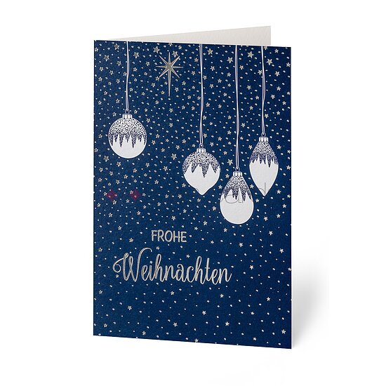 Bild 1 - Verschneite Christbaumkugeln