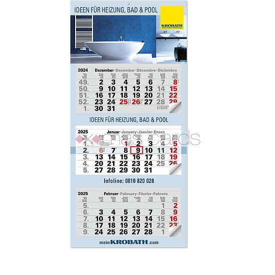 Bild 1 - 3-Monatskalender OPTIMAL 3