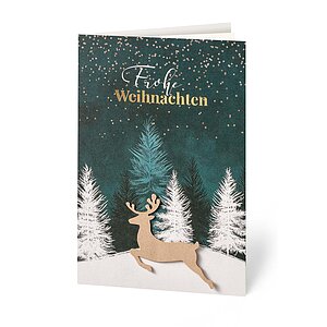 Springender Hirsch